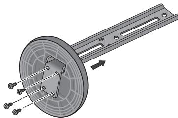 PIONEER HTP-SB510 - Fixez les coussinets antidérapants sur la base du caisson de basses à récepteur. - 2