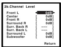 PIONEER HTP-SB510 - Adjust the level of each channel using / . - 1
