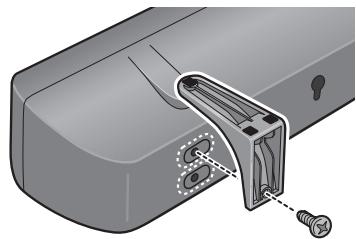 PIONEER HTP-SB510 - Attach the speaker stand bases to the speaker. - 1