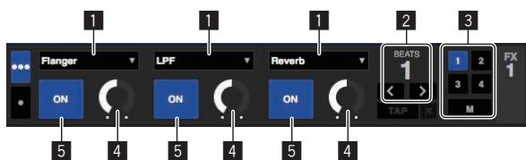 PIONEER DDJ-SR - Utilisation des effets - 1