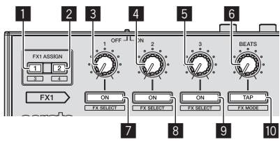PIONEER DDJ-SR - Section des effets - 1