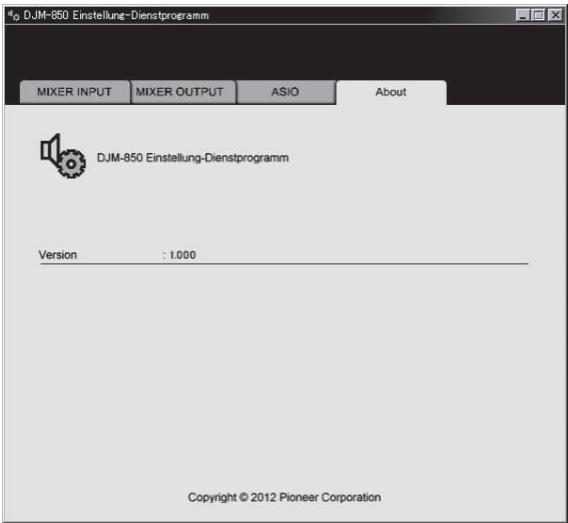 PIONEER DJM-850-S - ◆ Prüfen der Version der Treibersoftware - 1