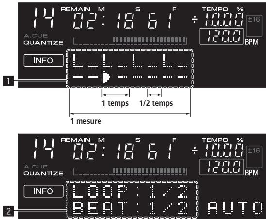 PIONEER XDJ-R1 - ❖ Utilisation de l’écran d’indication du temps - 1