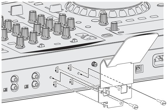 PIONEER XDJ-R1 - Fixez le support avec les vis fournies. - 1