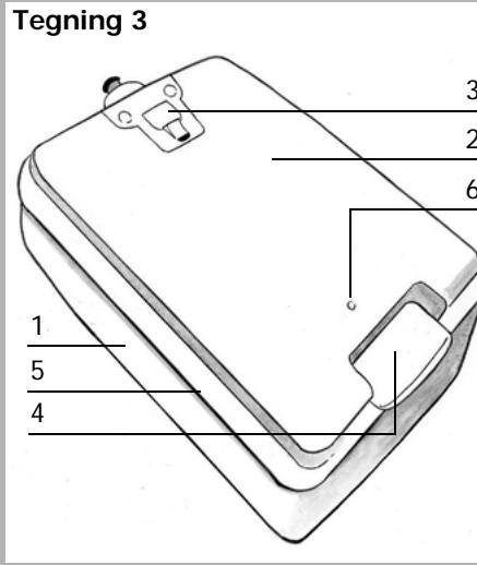 DE DIETRICH 6455ENX - Låget bestar af: - 1