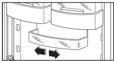 DE DIETRICH DRF612JE - Positioning the door shelves - 1