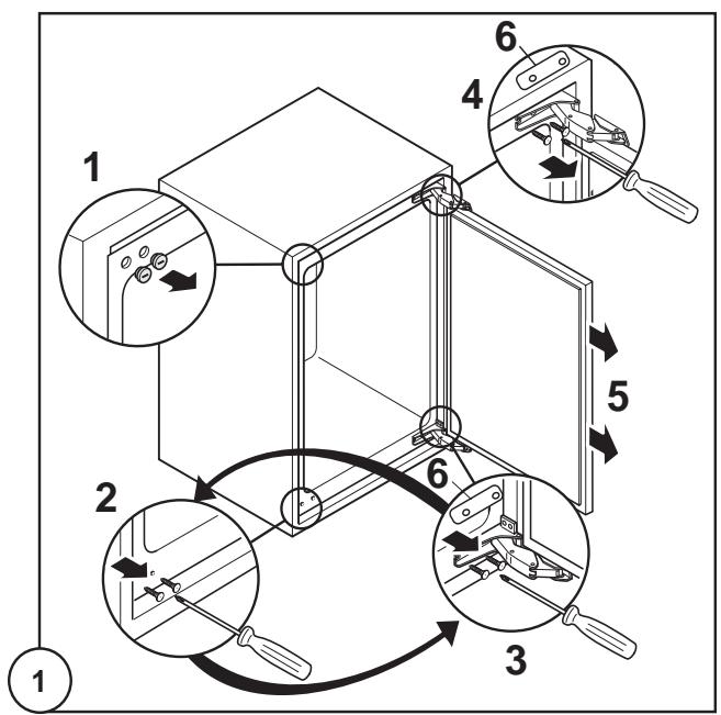 DE DIETRICH DRF612JE - Door reversibility - 1