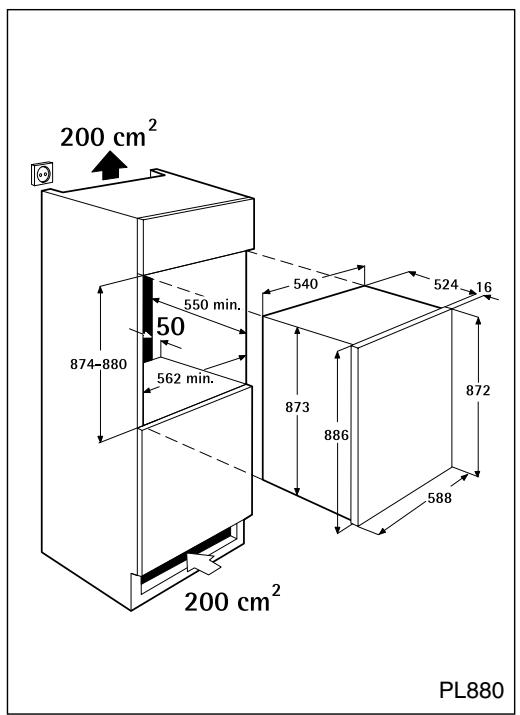 DE DIETRICH DRH715JE - Instructions pour l'encastrement - 1