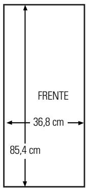 DE DIETRICH DRU101WE1 - Dimensões para os painéis de madeira feitos sob medida - 3