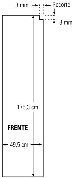 DE DIETRICH DRU103XU1 - 25' CustomStyle™ - Dimensões para painéis de madeira feitos por medida - 4