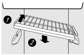DE DIETRICH DRU105X - Prateleiras do congelador que deslizam para fora - 1