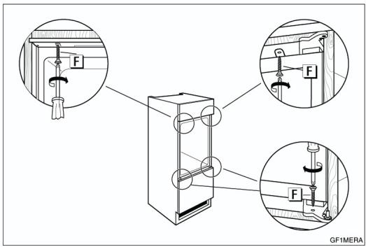 DE DIETRICH DWS750JE - Instrucciones para el empotramiento Dimensiones del hueco - 5