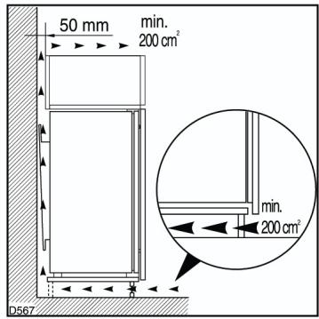 DE DIETRICH DWS750JE - Instruções para o encastre integral Dimensões do compartimento - 1