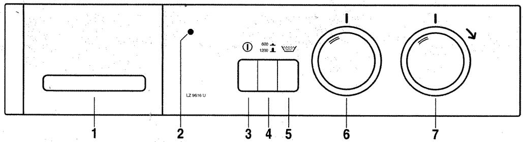 DE DIETRICH LZ9616U1 - Le bandeau de commande - 1