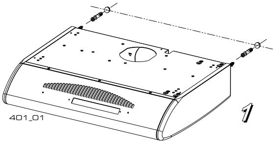 DE DIETRICH DHC116B - - Fissaggio con staffe: - 1