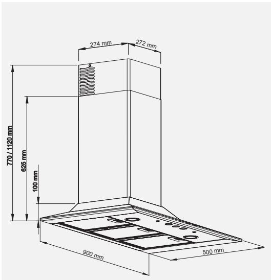 DE DIETRICH DHD499XE1 - Montagem do filtro de carvão (fig. 12) - 1