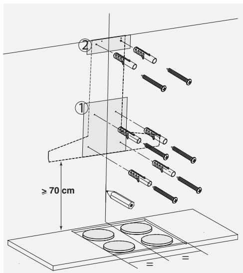 DE DIETRICH DHD499XE1 - Montagem do filtro de carvão (fig. 12) - 2