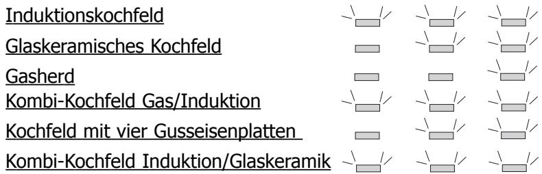 DE DIETRICH DHD499XE1 - Wahl der Kochfeldart - 3