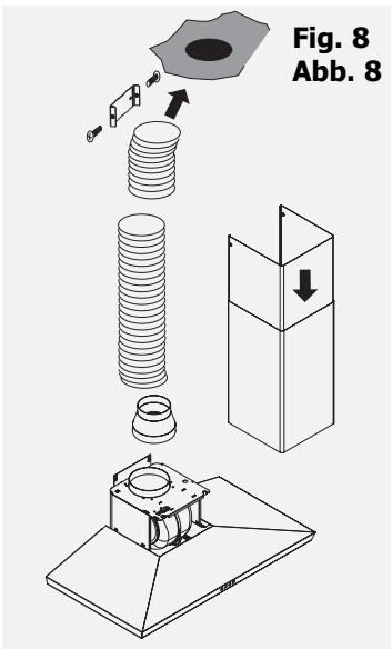 DE DIETRICH DHD499XE1 - Montagem do filtro de carvão (fig. 12) - 10