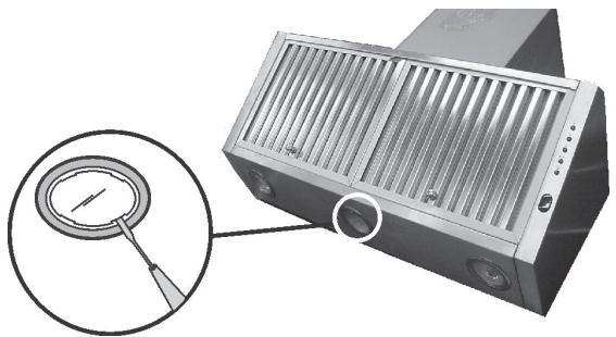 DE DIETRICH DHD694XE1 - - Substituição das lâmpadas alógenas: - 1