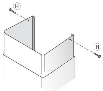 DE DIETRICH DHD694XE1 - Fitting the telescopic flues: - 5