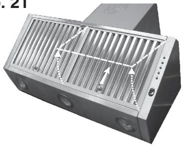 DE DIETRICH DHD694XE1 - - Wartung des Fettfilters - 1