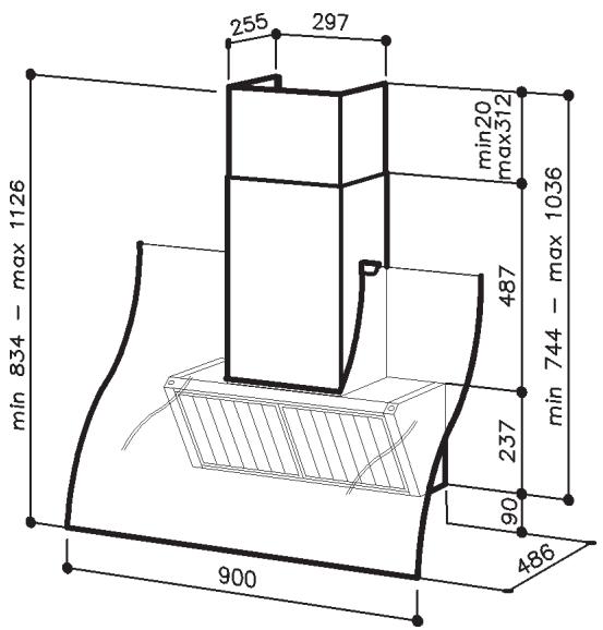 DE DIETRICH DHD694XE1 - Caracteristiques dimensionnelles (Fig. 17) - 1