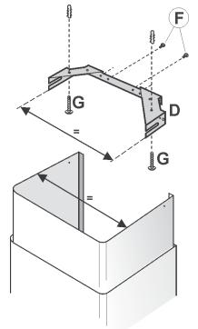 DE DIETRICH DHD694XE1 - Fixation des tuyaux téléscopiques: - 1