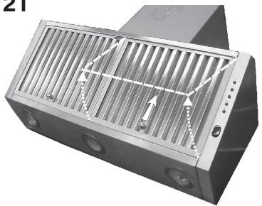 DE DIETRICH DHD694XE1 - --Maintenance of the grease filters: - 1
