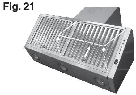 DE DIETRICH DHD694XE1 - -Manutenzione dei filtri antigrasso: - 1