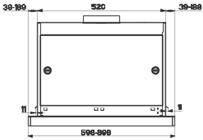 DE DIETRICH DHT945X - Encombrement - 1
