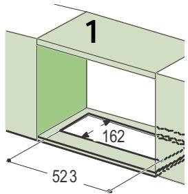 DE DIETRICH DHT945X - Perçage du Plan de support et Montage de la Hotte - 1