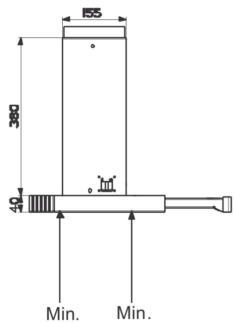 DE DIETRICH DHT945X - Platzbedarf - 3