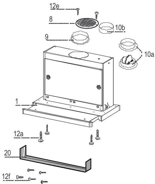DE DIETRICH DHT945X - Encombrement - 5