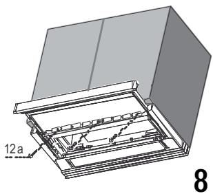 DE DIETRICH DHT945X - Perfuracao da superficie de suporte e montagem do exaustor - 8