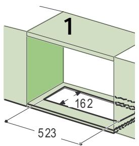 DE DIETRICH DHT945X - Taladrado de la superficie de soporte y montaje de la campana - 1