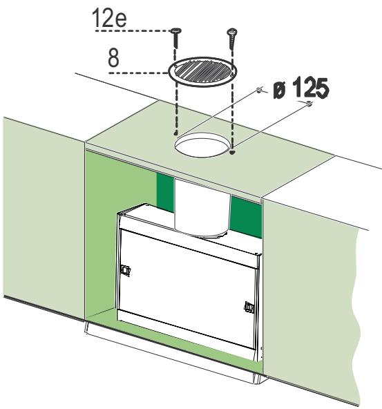DE DIETRICH DHT945X - RECIRCULATION VERSION AIR OUTLET - 1