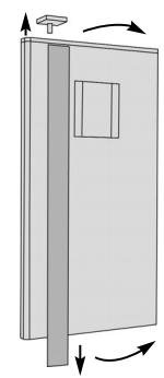 DE DIETRICH DKP825X - Wijziging van de openingsrichting van de deuren - 2