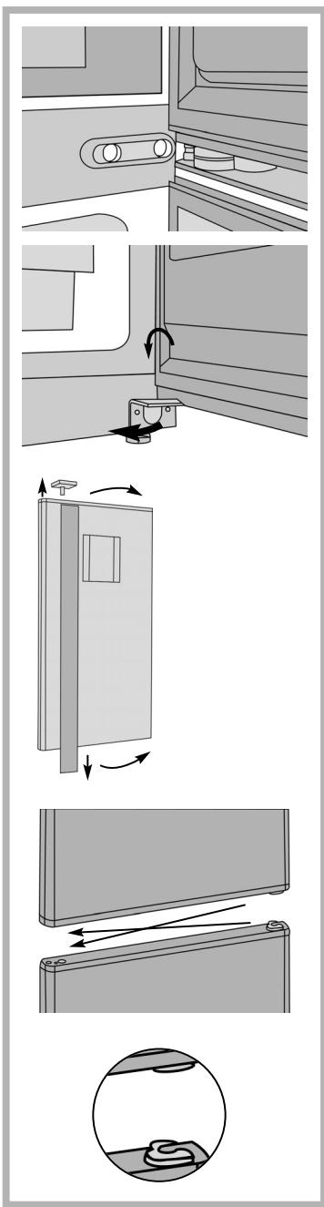 DE DIETRICH DKP833X - Inversion du sens d'ouverture des portes - 1