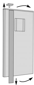 DE DIETRICH DKP837B - Cambio del sentido de aperture de las puertas - 2