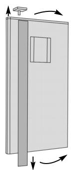 DE DIETRICH DKP837X - Modificacao do sentido de abertura das portas - 2