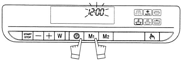DE DIETRICH DME100BE1 - b) Korrektur der Uhrzeit - 1