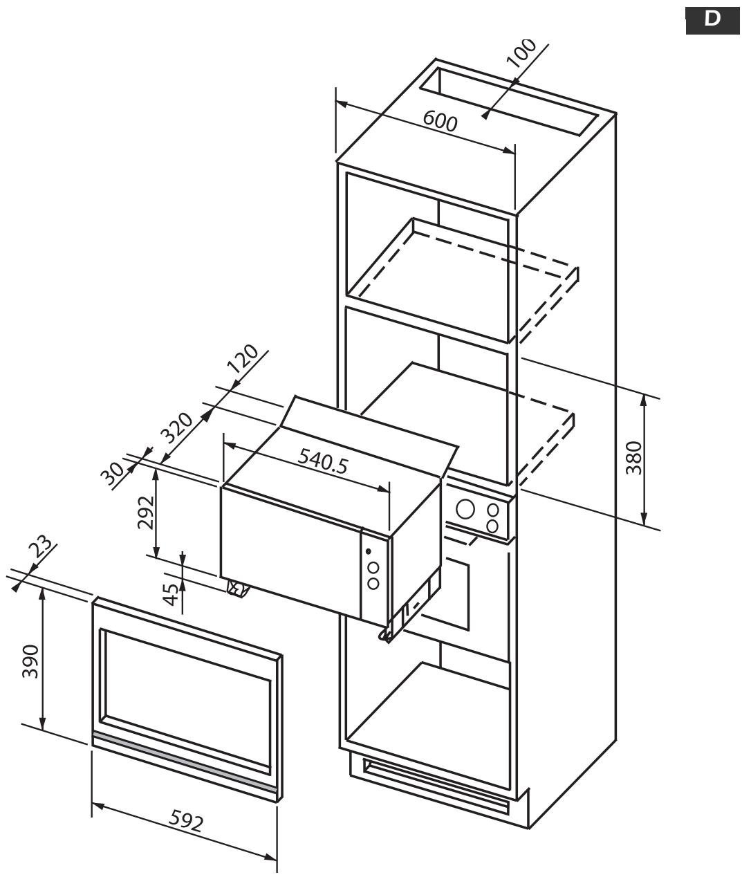 DE DIETRICH DME321BE1 - EINBAUSATZ - 1
