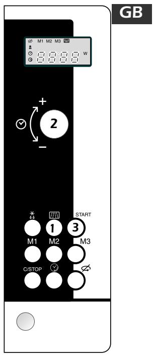 DE DIETRICH DME321ZE1 - SETTING A MICROWAVE PROGRAMME - 3