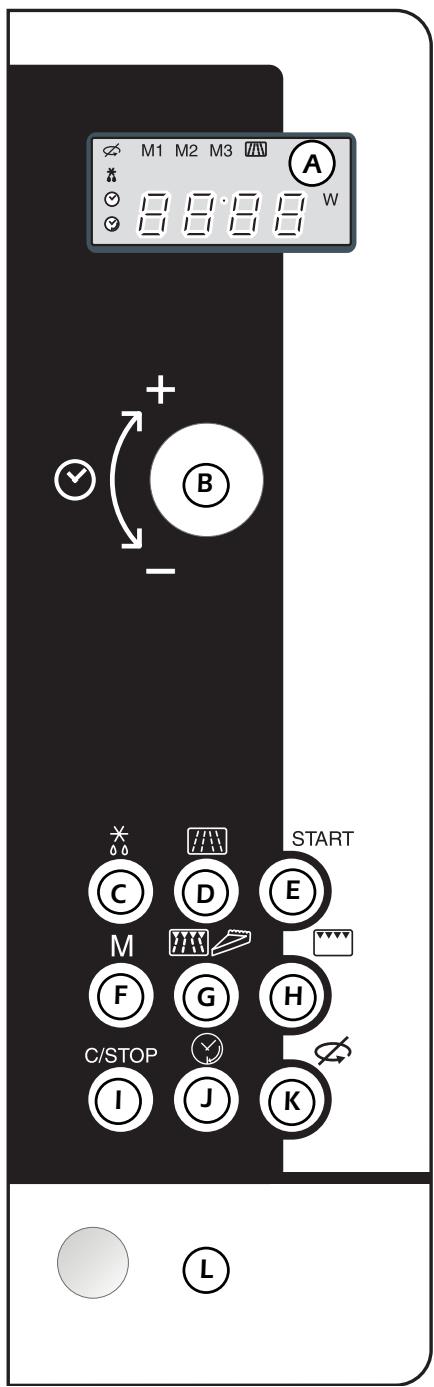DE DIETRICH DME329BE1 - PAINEL DE COMANDO - 1