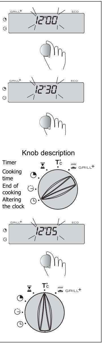 DE DIETRICH DME535XE1 - How to set the clock - 1