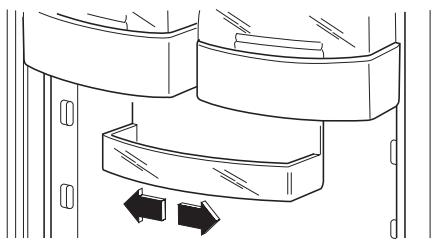 DE DIETRICH DRF913JE - Positioning the door shelves - 1