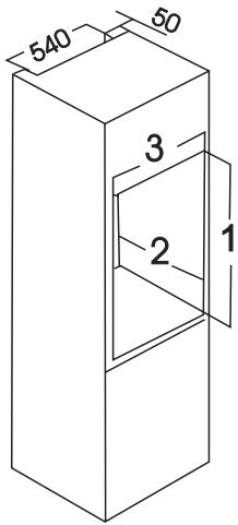 DE DIETRICH DRS914JE - Dimensions de la niche - 1