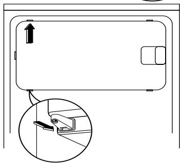 DE DIETRICH DRS920JE - Réversibilité du portillon du compartment Congélateur - 8