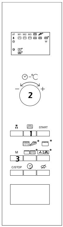 DE DIETRICH MW6723E2 - MEMORY KEYS M / M1-M2-M3* - 4